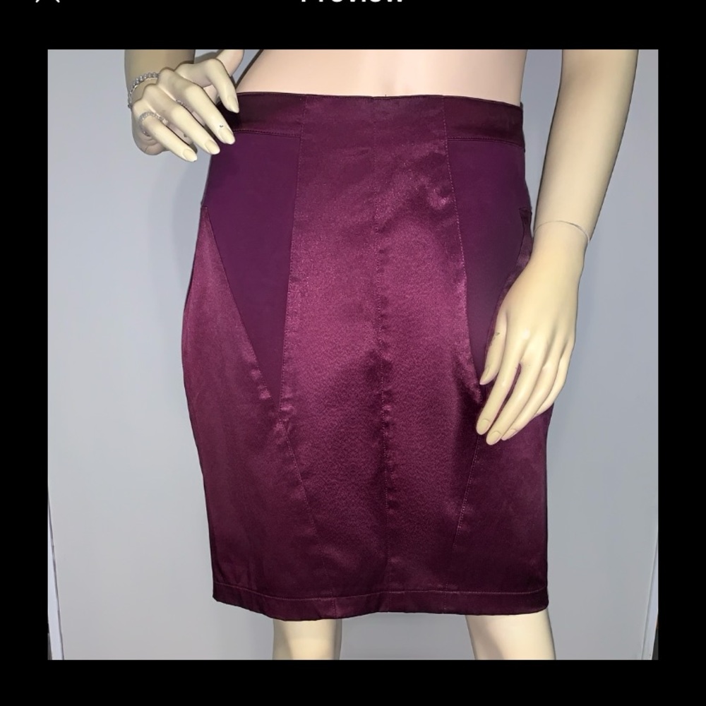 SILENCE & NOISE• Deep Purple Pencil Skirt size (8)